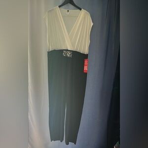 Elegant Black and White Jumpsuit